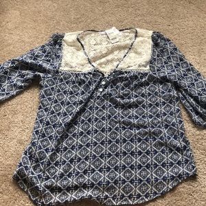 Brand new! Boho inspired sheer top